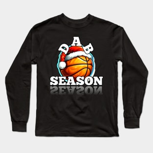 Basketball Christmas Dab Long Sleeve T-Shirt